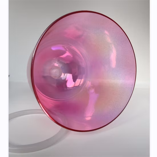 Holding Quartz Crystal Singing Bowl 7 Color Music Bowl Crystal Crucible Sound Therapy