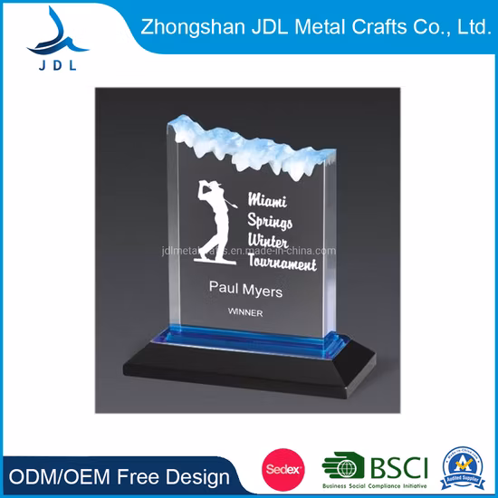 Wholesale Customized Sublimation Blanks Laser Engraving Plastic/Metal/Acrylic/Clear/Crystal Craft/Glass Cricket Soccer Football Sport Cup Souvenir Award Trophy